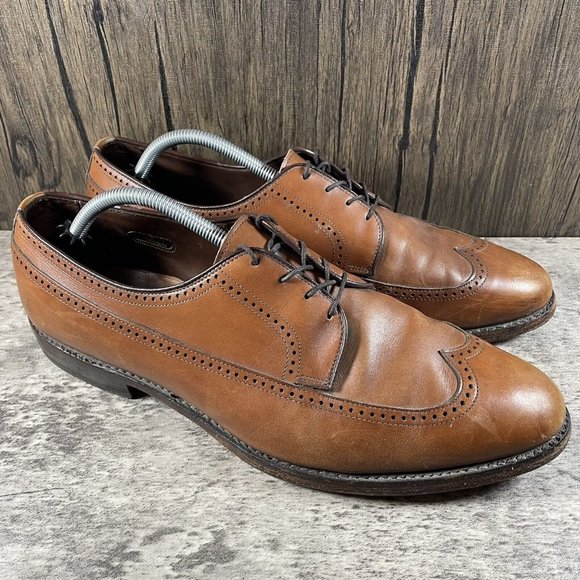 Allen Edmonds Richmond Walnut Brown Wingtip Longwing Shoes Men’s Size 12 D main image 10